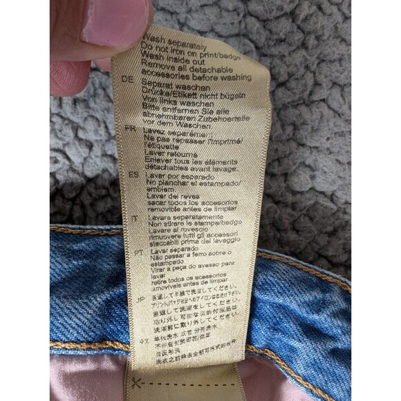 Scotch & Soda Jeans Womens 27/32 Bandit Boyfriend Blue Color Block Cotton Pins - Picture 10 of 15